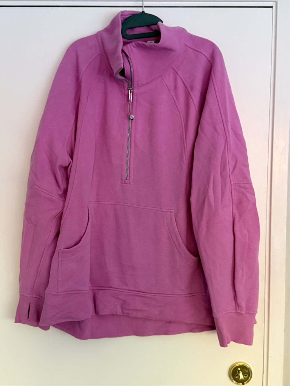 lululemon athletica Pink Half-Zip Cowl Pullover